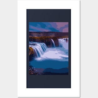 Enigmatic Waterfall - Landscape Posters and Art